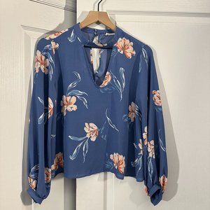 EUC - Gorgeous Blue Lush (Nordstrom Brand) Blouse - Size Small